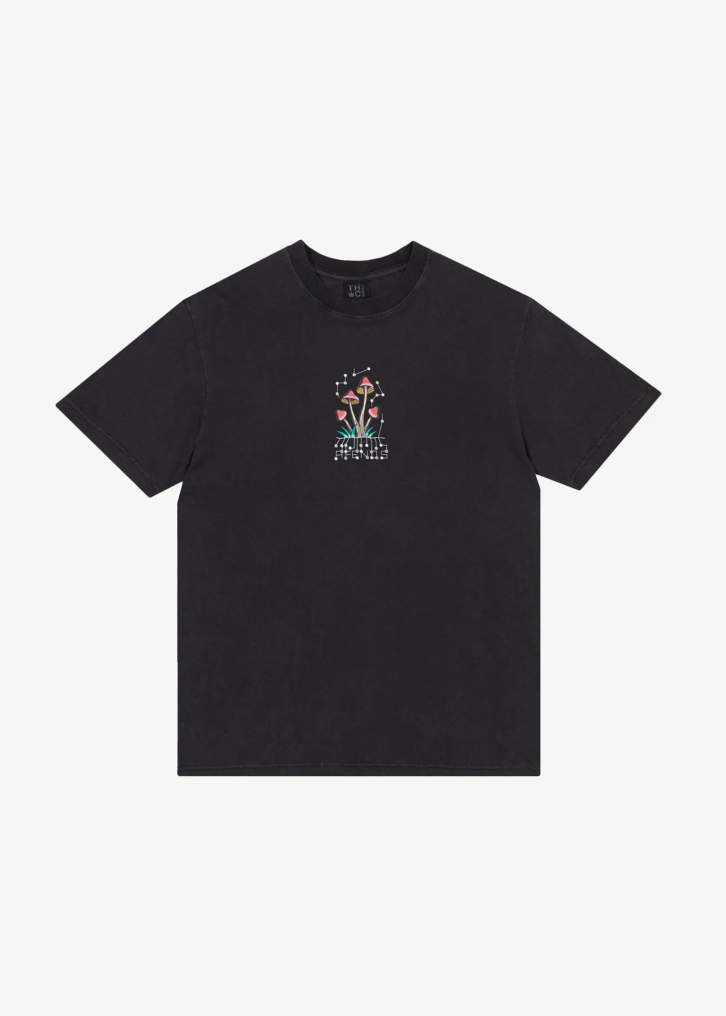 Journey Inward Retro Graphic T-Shirt Stone Black