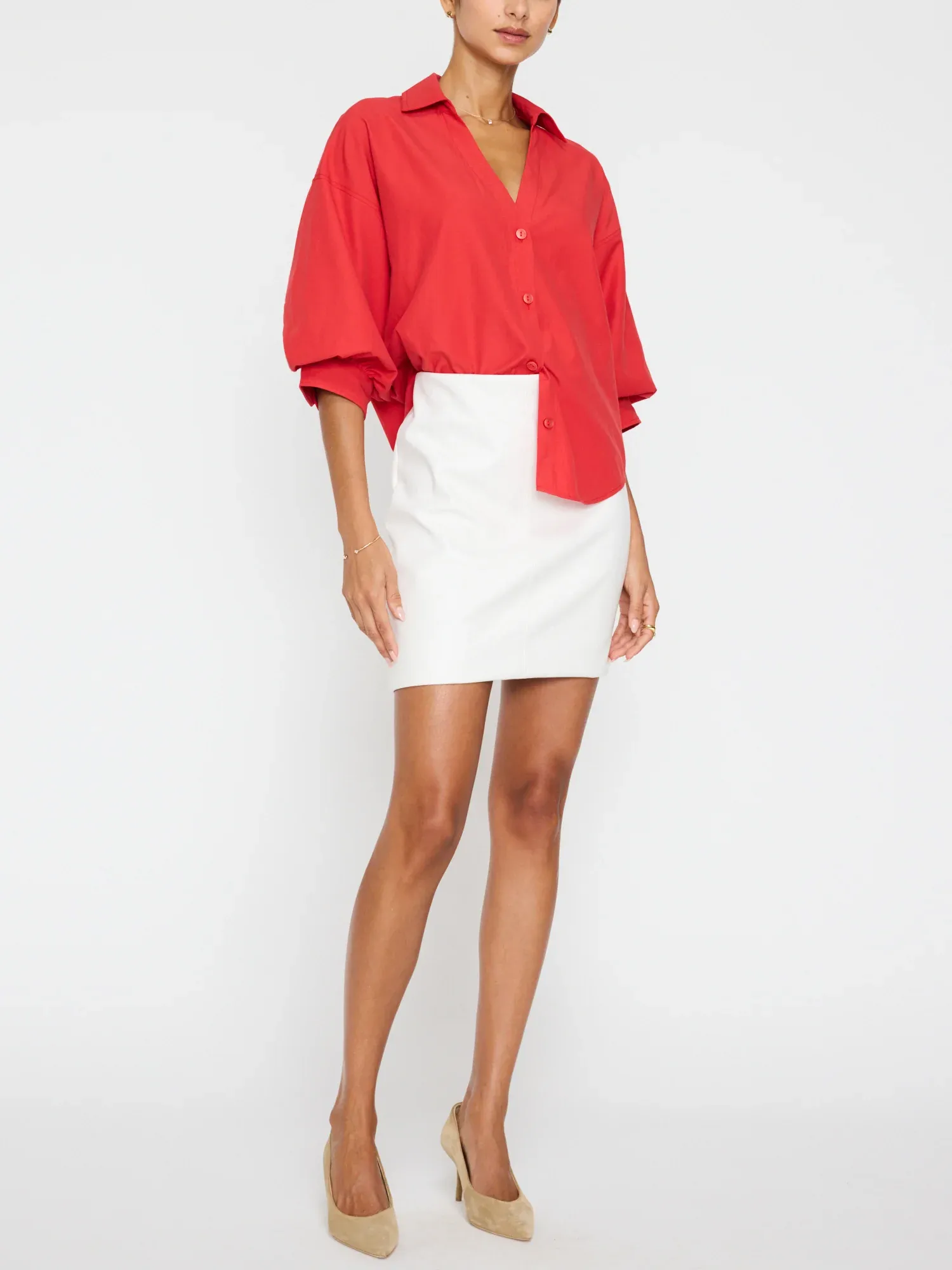 KATE SHIRT IN POPPY