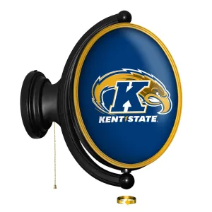 Kent State Golden Flashes: Original Oval Rotating Lighted Wall Sign