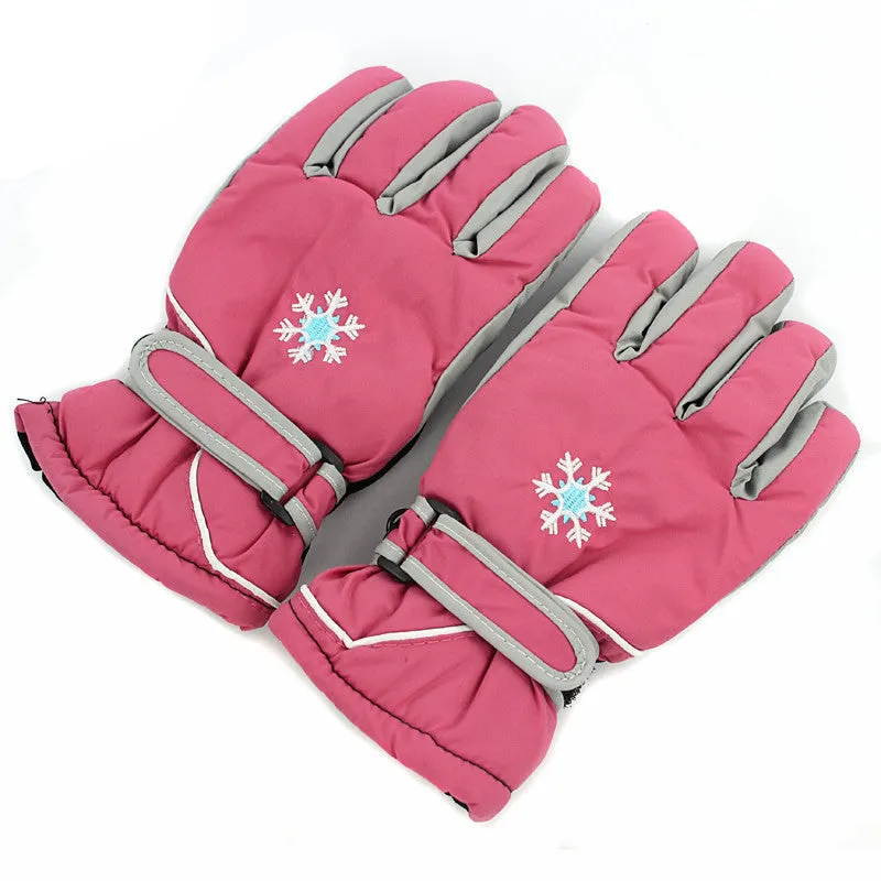 Kids children Windproof Waterproof Snow Ski Gloves outdoor sport warm gloves MG-05