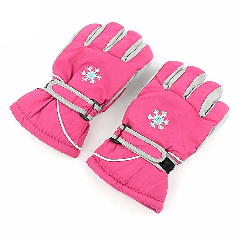 Kids children Windproof Waterproof Snow Ski Gloves outdoor sport warm gloves MG-05
