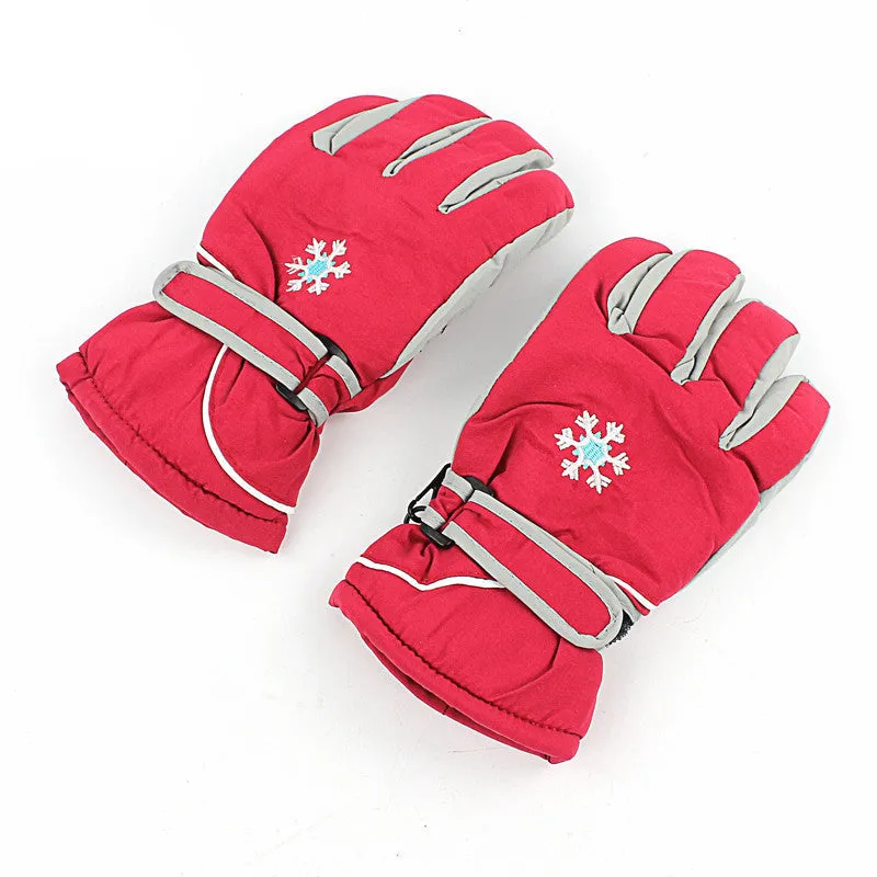 Kids children Windproof Waterproof Snow Ski Gloves outdoor sport warm gloves MG-05