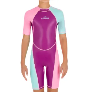 Kloupi Girls' Swim Shorty - Purple Pink