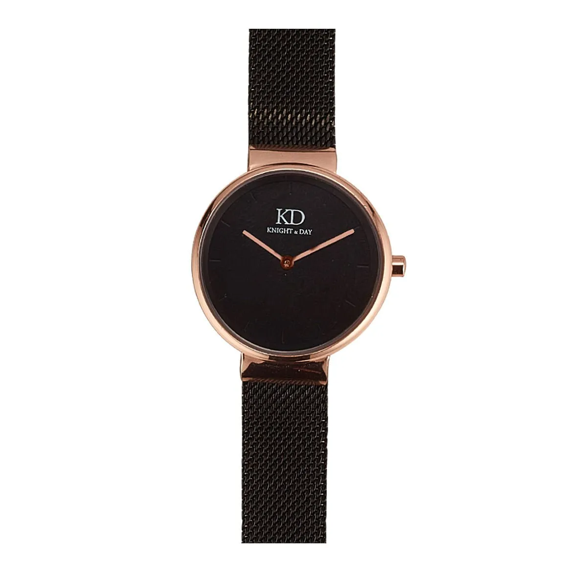 Knight and Day Black Mesh Band Watch P550WLA