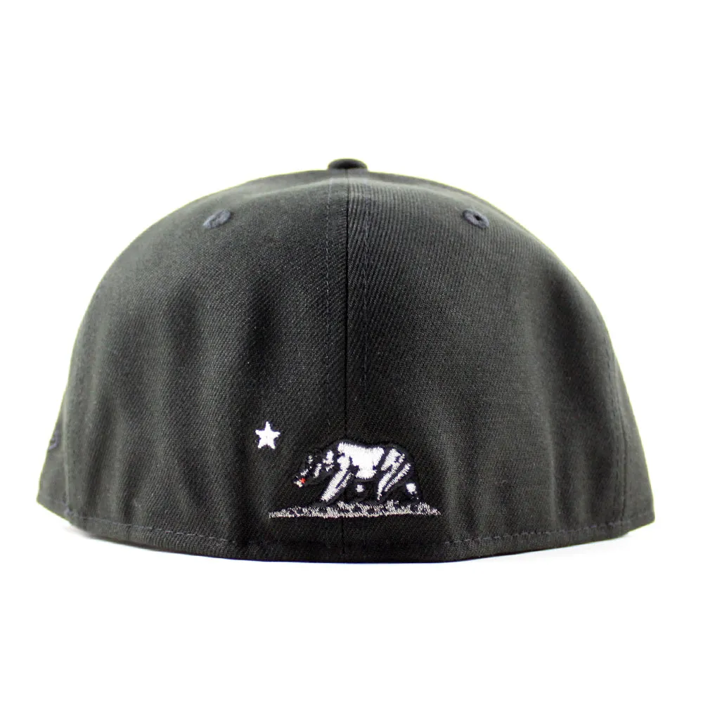 LA Script New Era 59Fifty Hat (Black Gray UNDER BRIM)