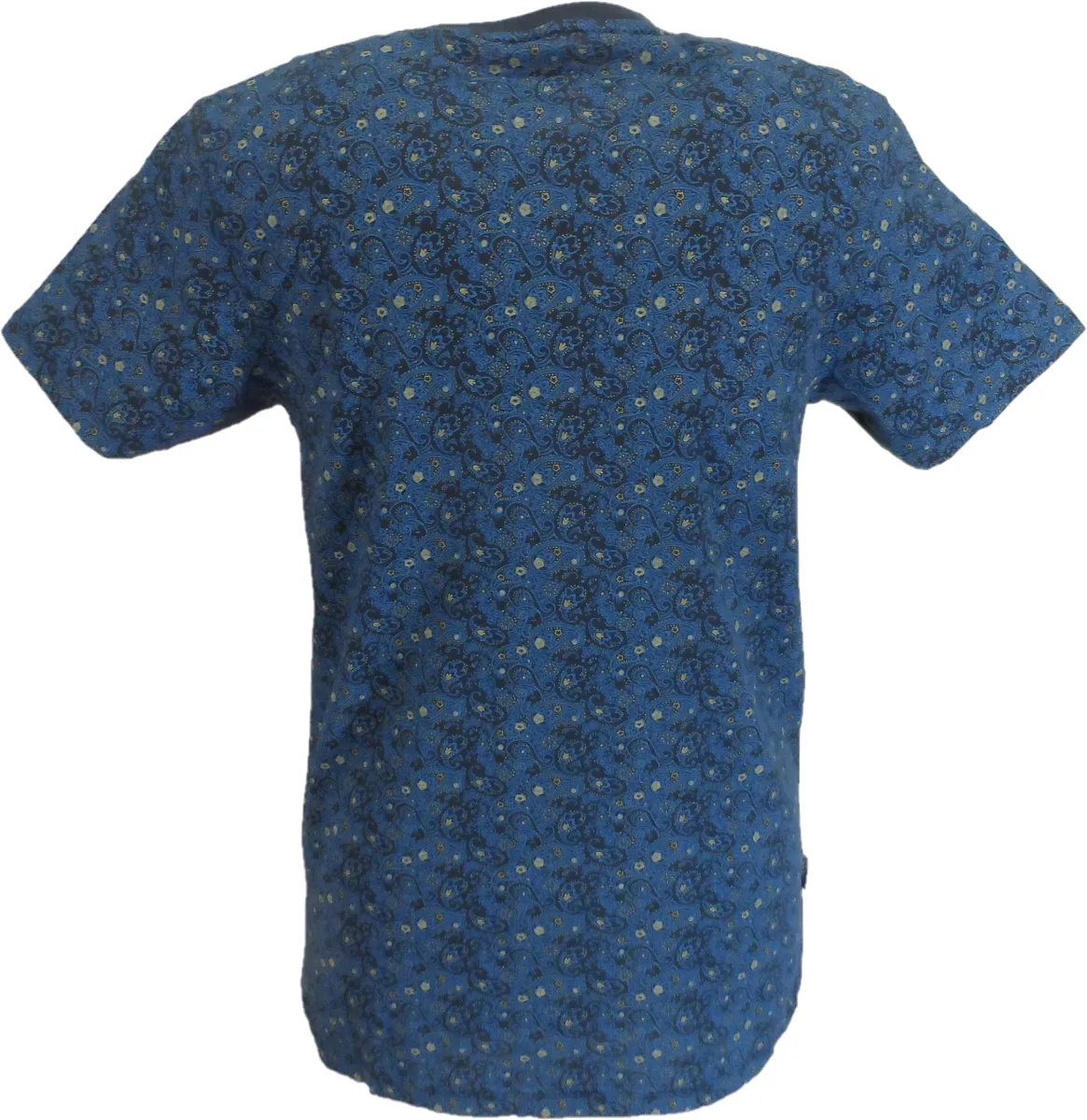 Lambretta Mens Navy Blue Paisley T-Shirt