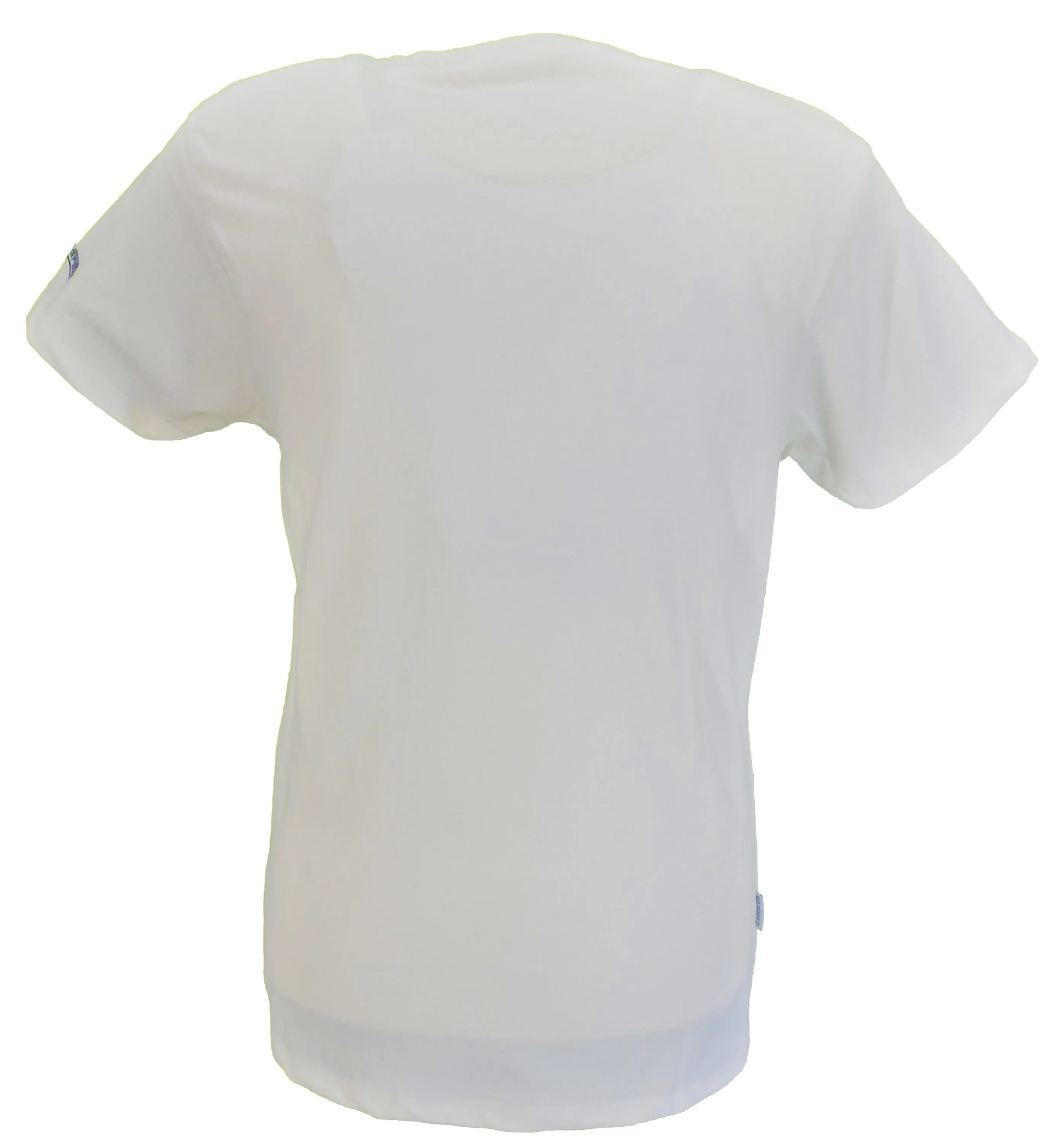 Lambretta Mens White Retro Fade Logo T Shirt