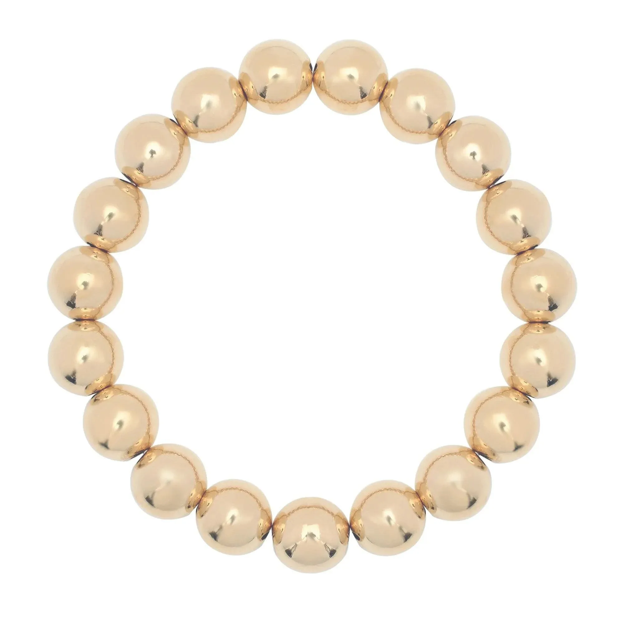 Large Gold Ball Bracelet
