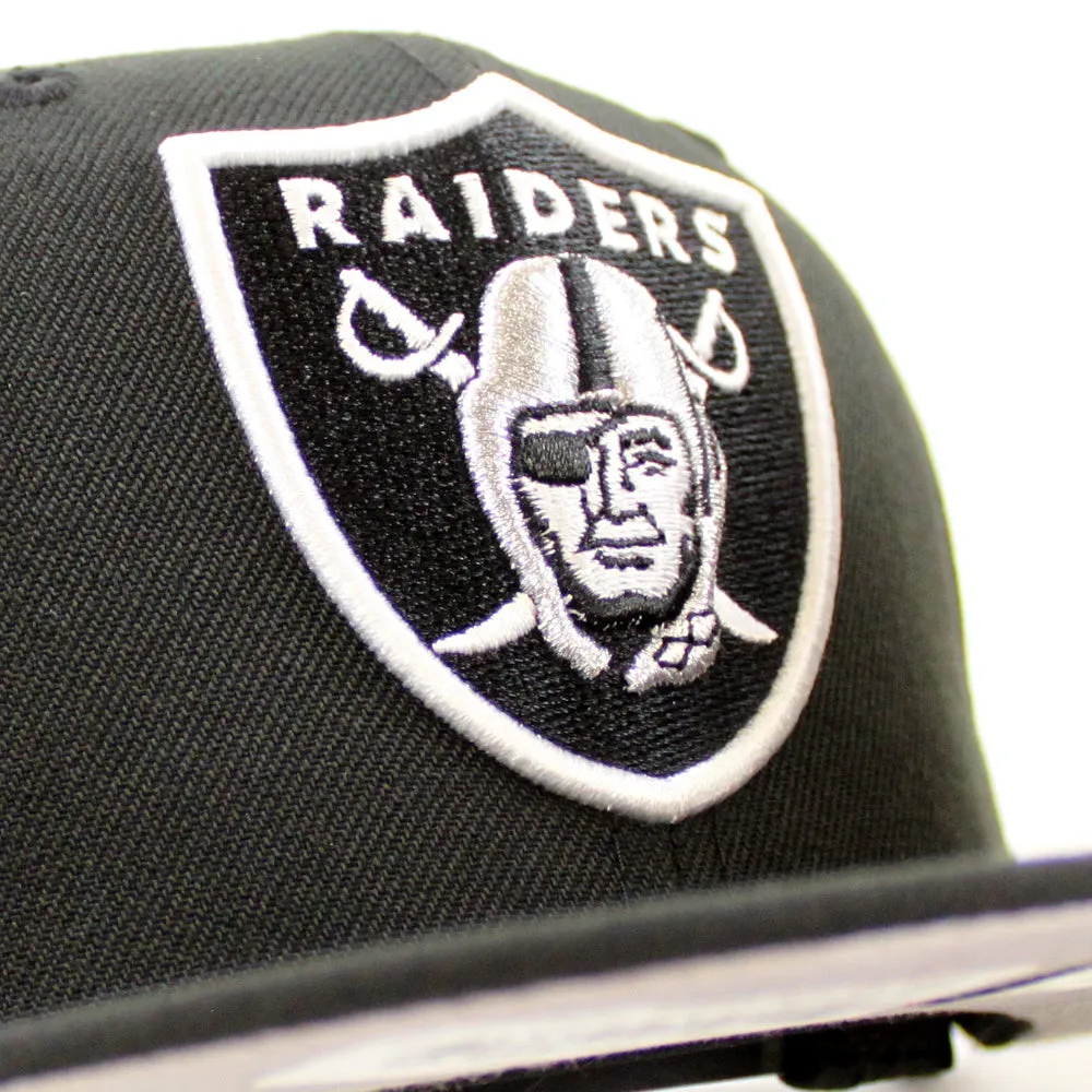 Las Vegas Raiders Super Bowl New Era 9Fifty Snapback Cap (Team Color Gray Under Brim)
