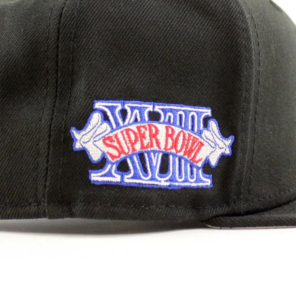 Las Vegas Raiders Super Bowl New Era 9Fifty Snapback Cap (Team Color Gray Under Brim)