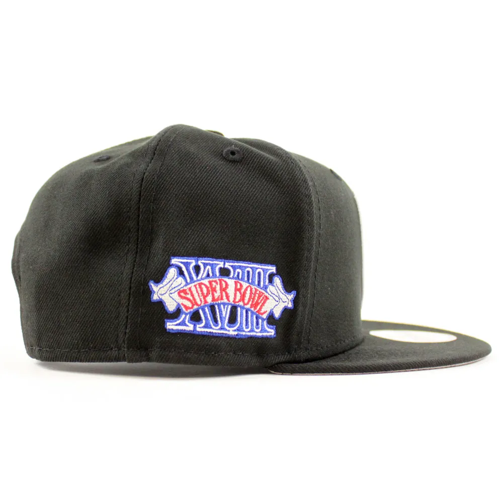 Las Vegas Raiders Super Bowl New Era 9Fifty Snapback Cap (Team Color Gray Under Brim)