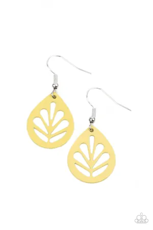 LEAF Yourself Wide Open - Yellow Earring