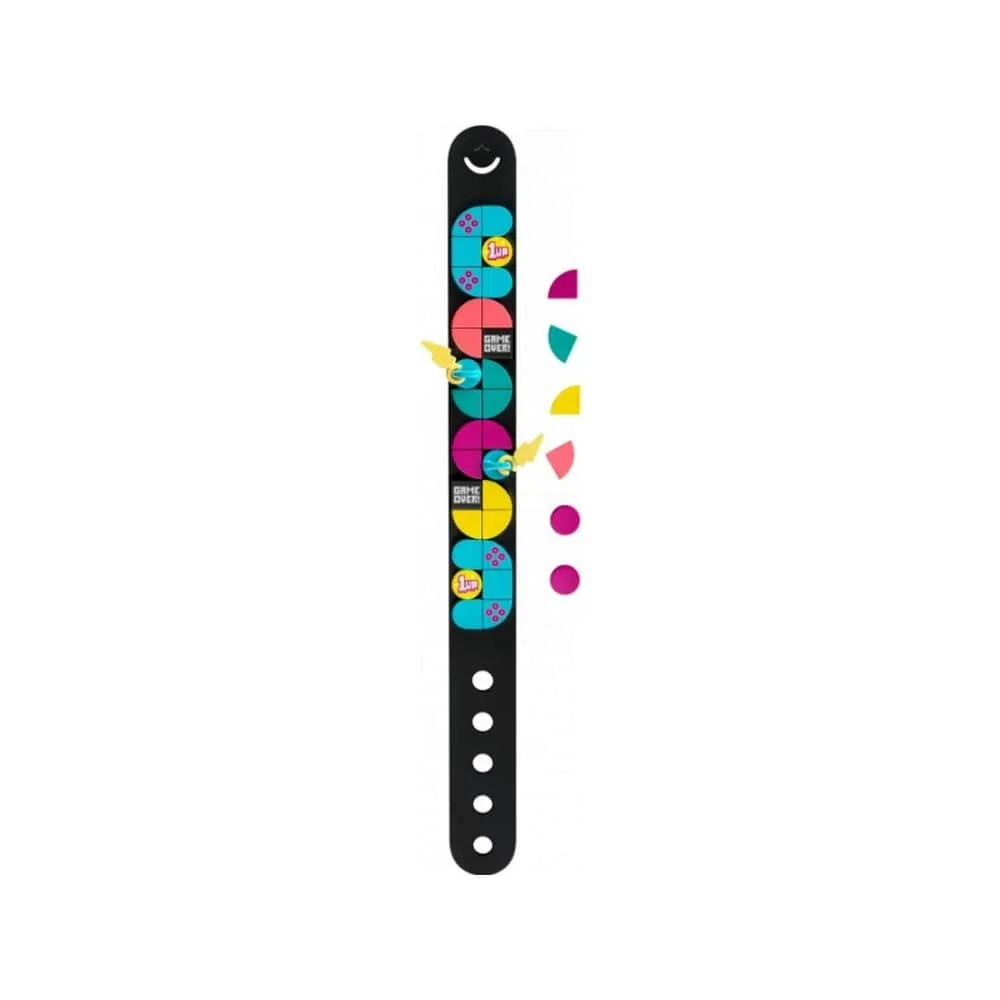 LEGO DOTS -  Bratara cu accesorii - Jocuri video 41943, 37 piese