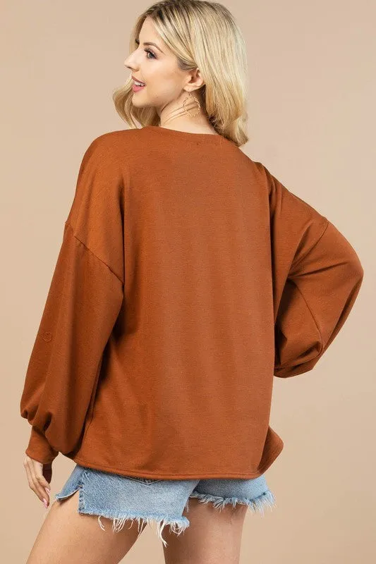 Let's Go Cowgirls Vinyl Graphic Sweatshirt