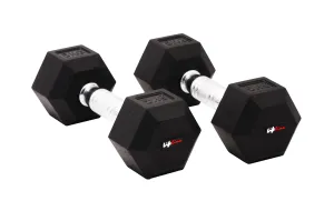Lifeline 2.5 Kg Hexa Dumbbell Set Ideal for Home Gym Exercise Workout for Men & Women, Cast Iron Rubber Coated Encased, Perfect for Home Fitness- Pack of 2