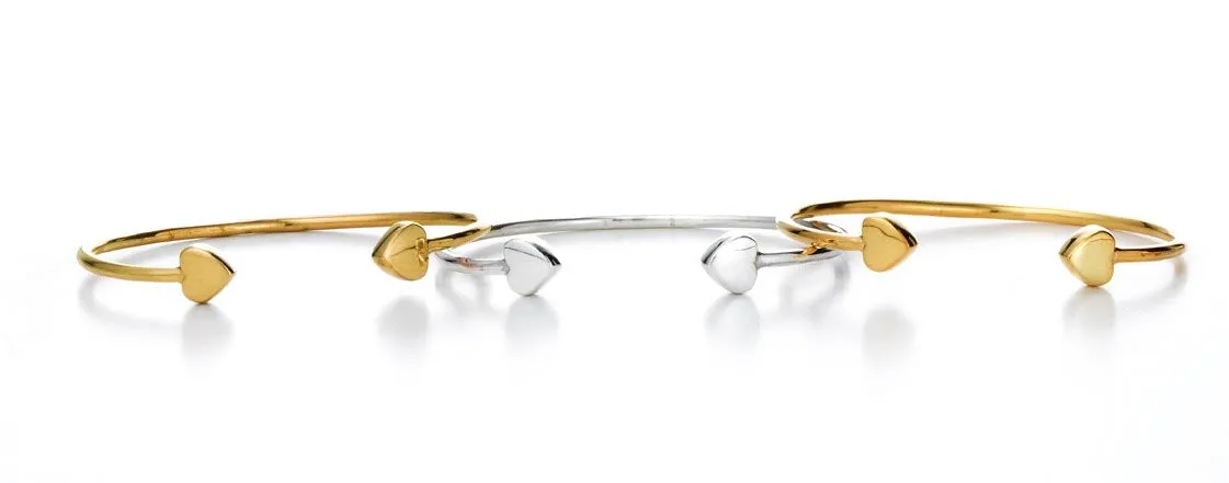 LILY HEART BANGLE