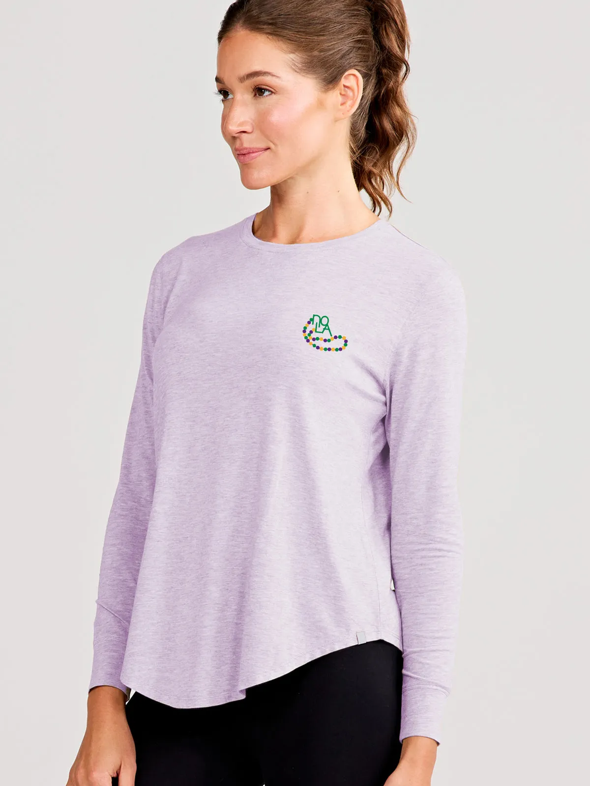Longline Long Sleeve T-Shirt - Mardi Gras 2025