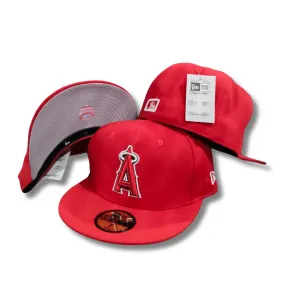 Los Angeles Angels Red with Classic Logo  - Snapback Cap