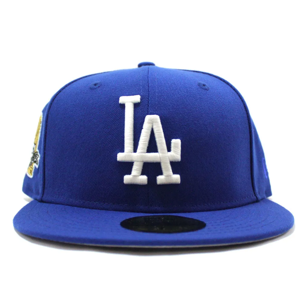 Los Angeles Dodgers 6X Championships New Era 59Fifty Fitted Hat (Glow in The Dark Blue Grey Under Brim)