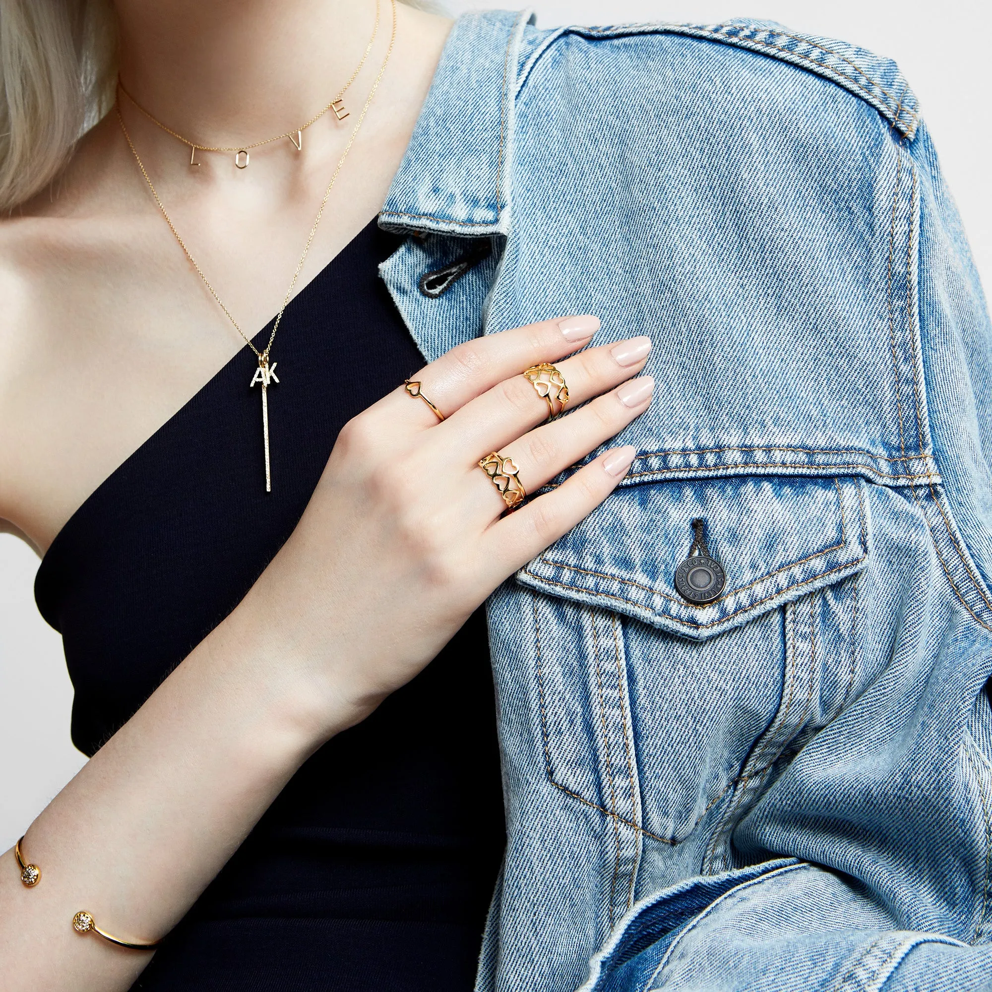 LOVE COUNT® STACKABLE RING - 3 HEARTS