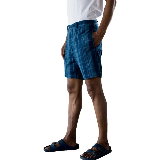 Madras Summer Short, Blue Plaid