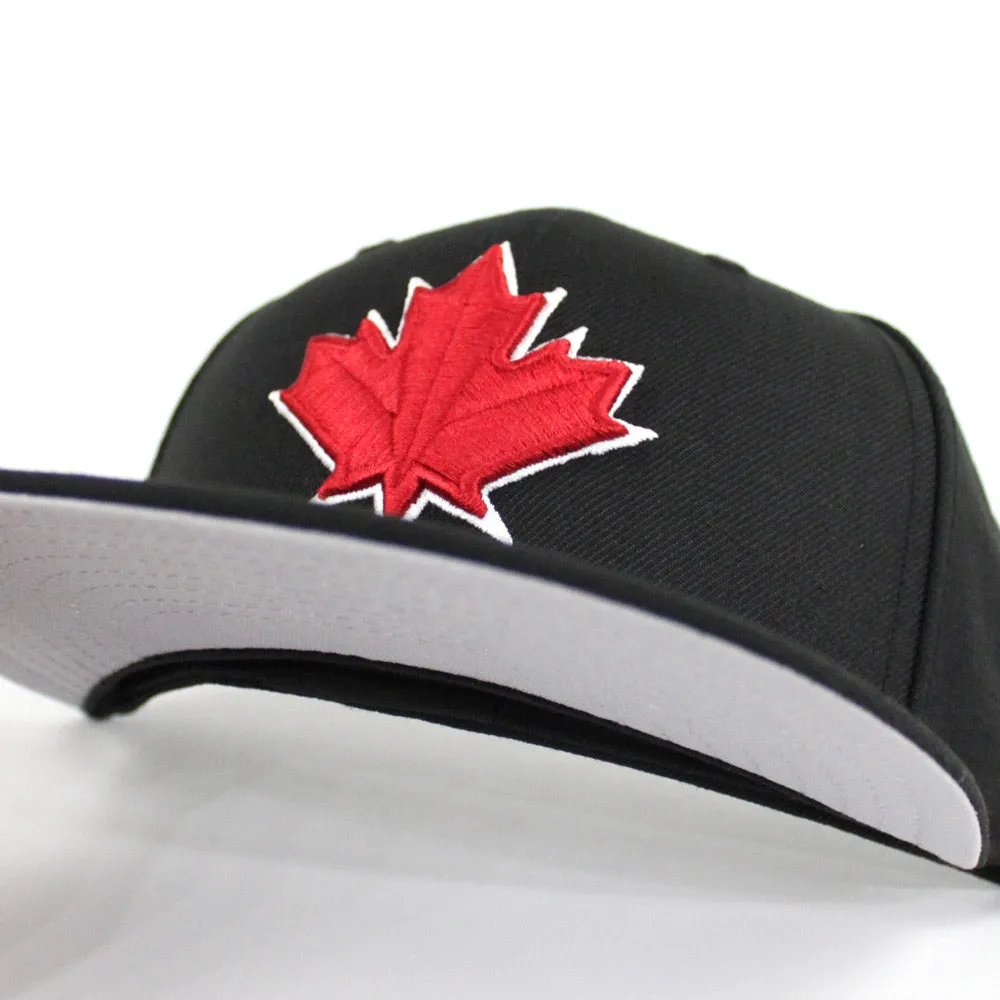 Maple Leaf New Era 59Fifty Fitted Hat (Black Gray Under Brim)