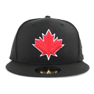Maple Leaf New Era 59Fifty Fitted Hat (Black Gray Under Brim)
