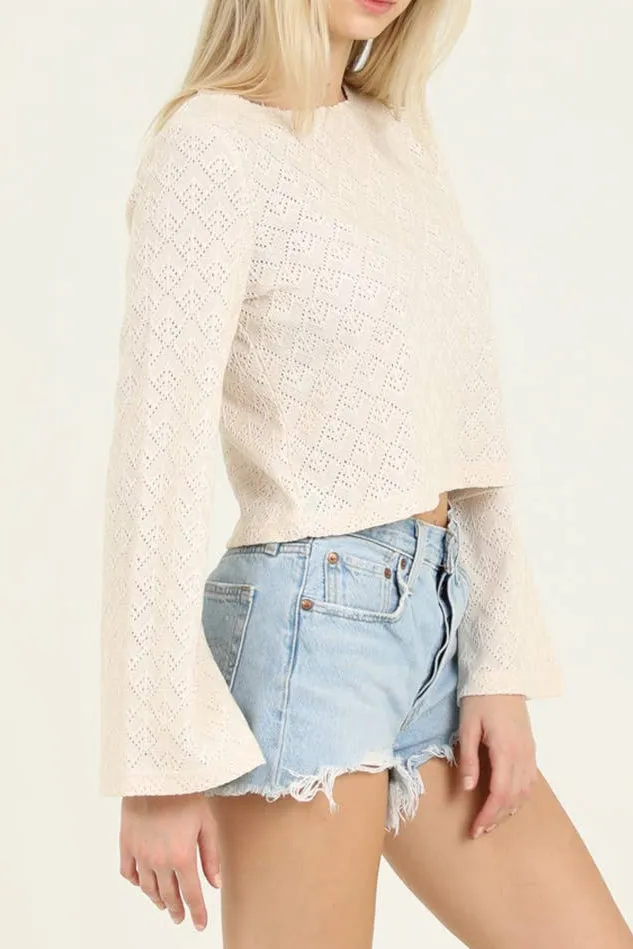 Margauex Open Knit Top