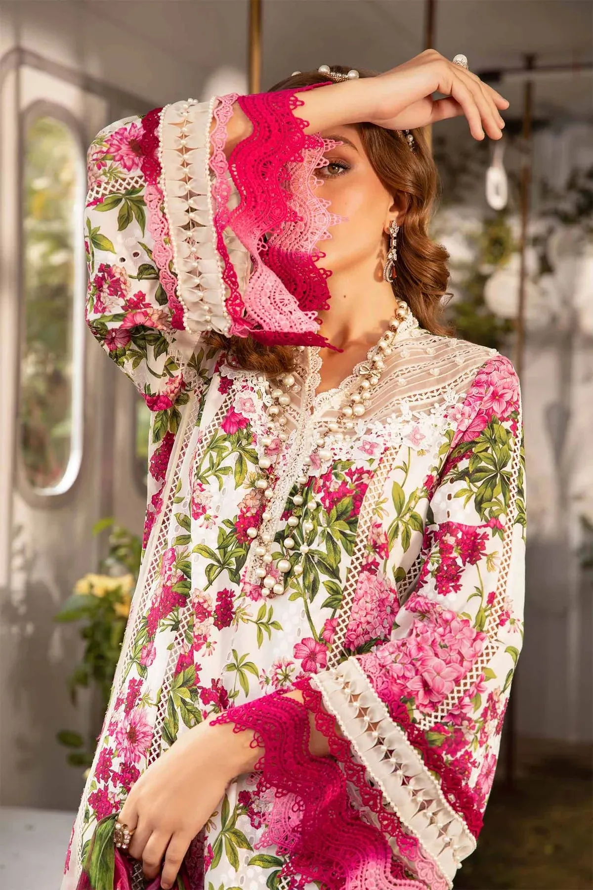 Maria.B Lawn Embroidered Unstitched MPrints MPT-2102-A