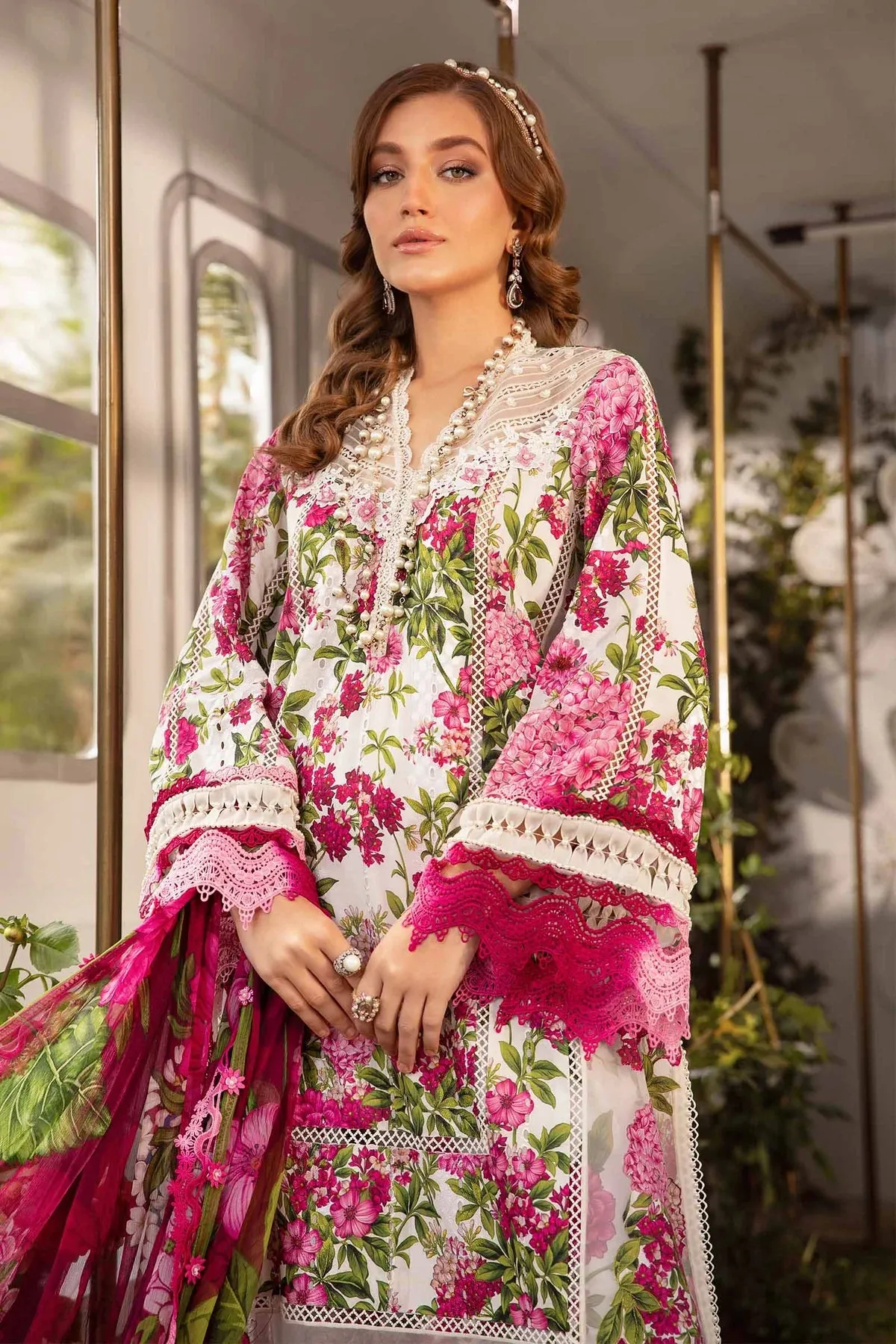 Maria.B Lawn Embroidered Unstitched MPrints MPT-2102-A