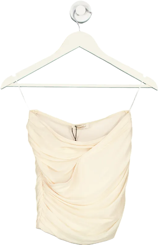 Mars The Label Off White Mesh Sleeve Knot Detail Co Ord UK 6