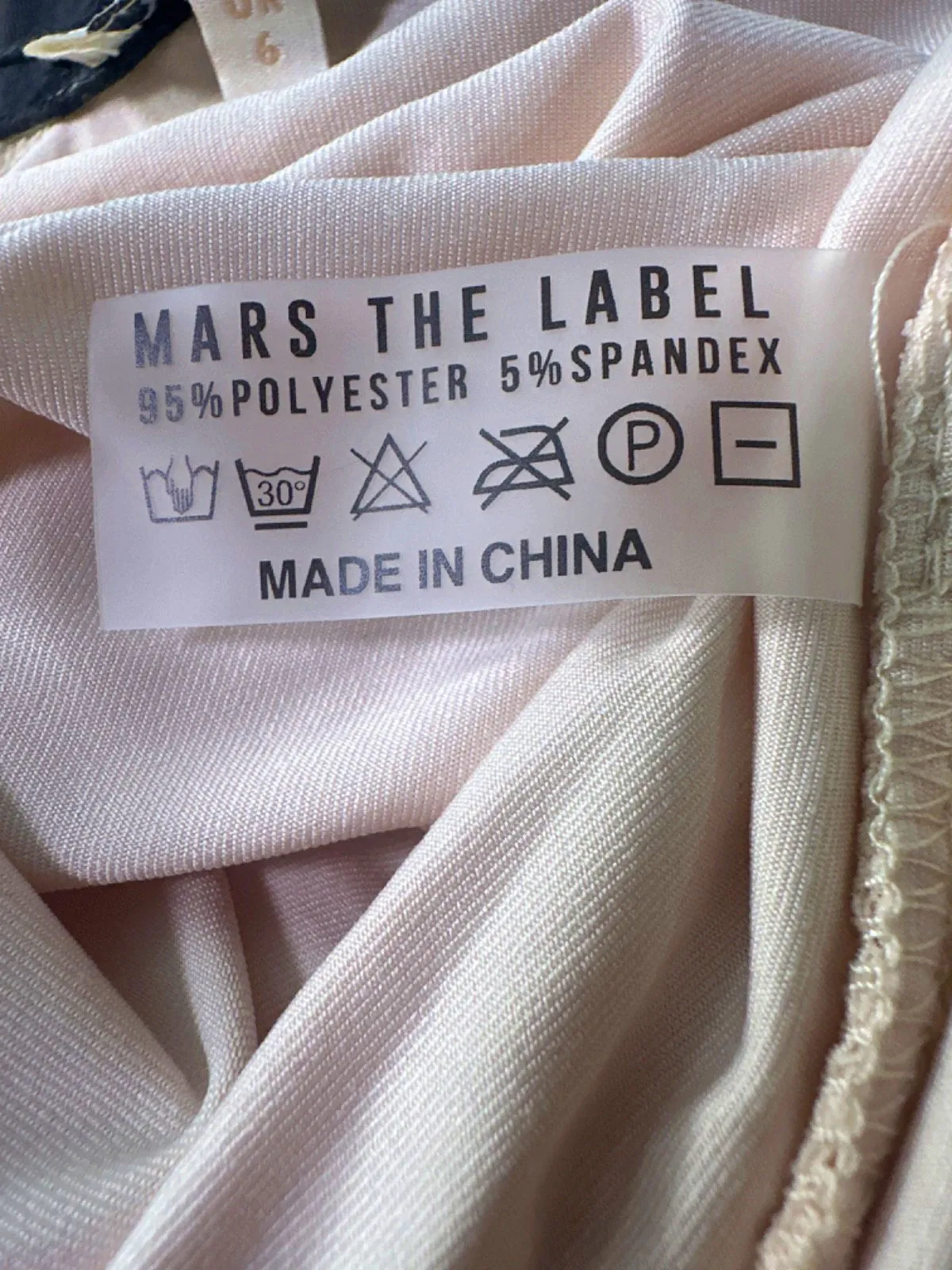 Mars The Label Off White Mesh Sleeve Knot Detail Co Ord UK 6