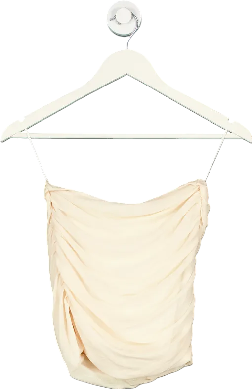 Mars The Label Off White Mesh Sleeve Knot Detail Co Ord UK 6