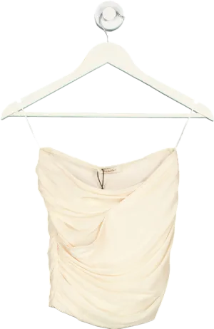 Mars The Label Off White Mesh Sleeve Knot Detail Co Ord UK 6