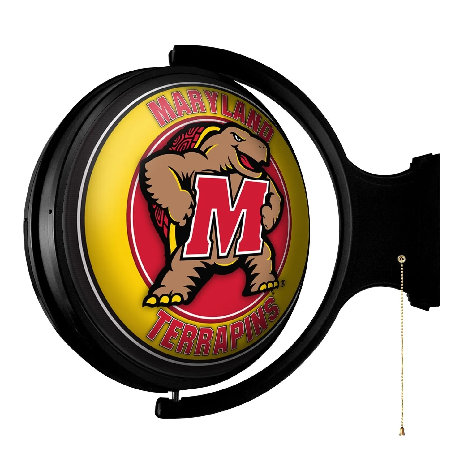 Maryland Terripans: Mascot - Original Round Rotating Lighted Wall Sign