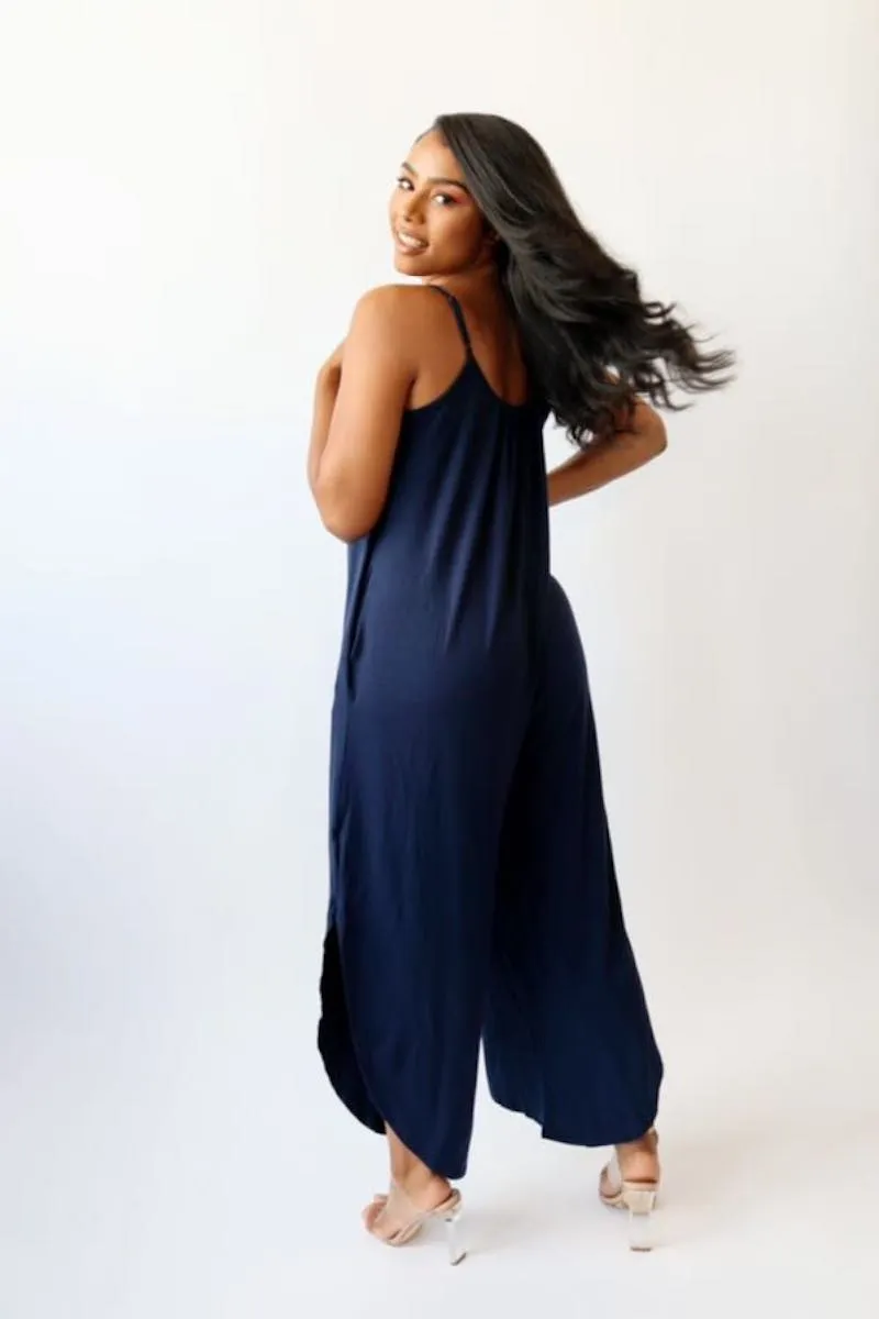 Mattie Jumpsuit (Navy Blue)