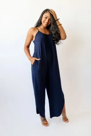 Mattie Jumpsuit (Navy Blue)