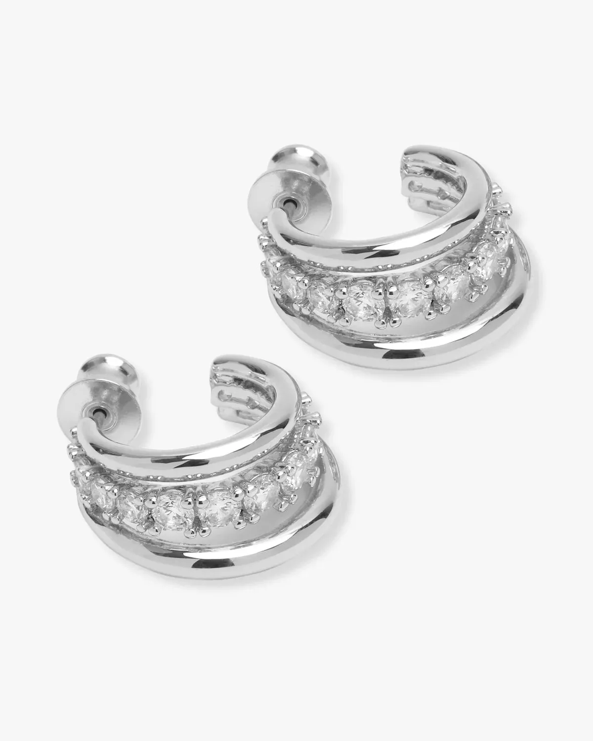 Melinda Maria "Oh She Fancy" Smooth & Diamond Hoops