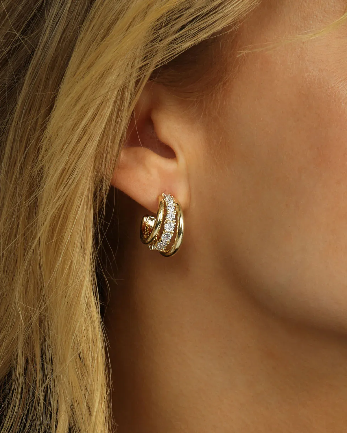 Melinda Maria "Oh She Fancy" Smooth & Diamond Hoops