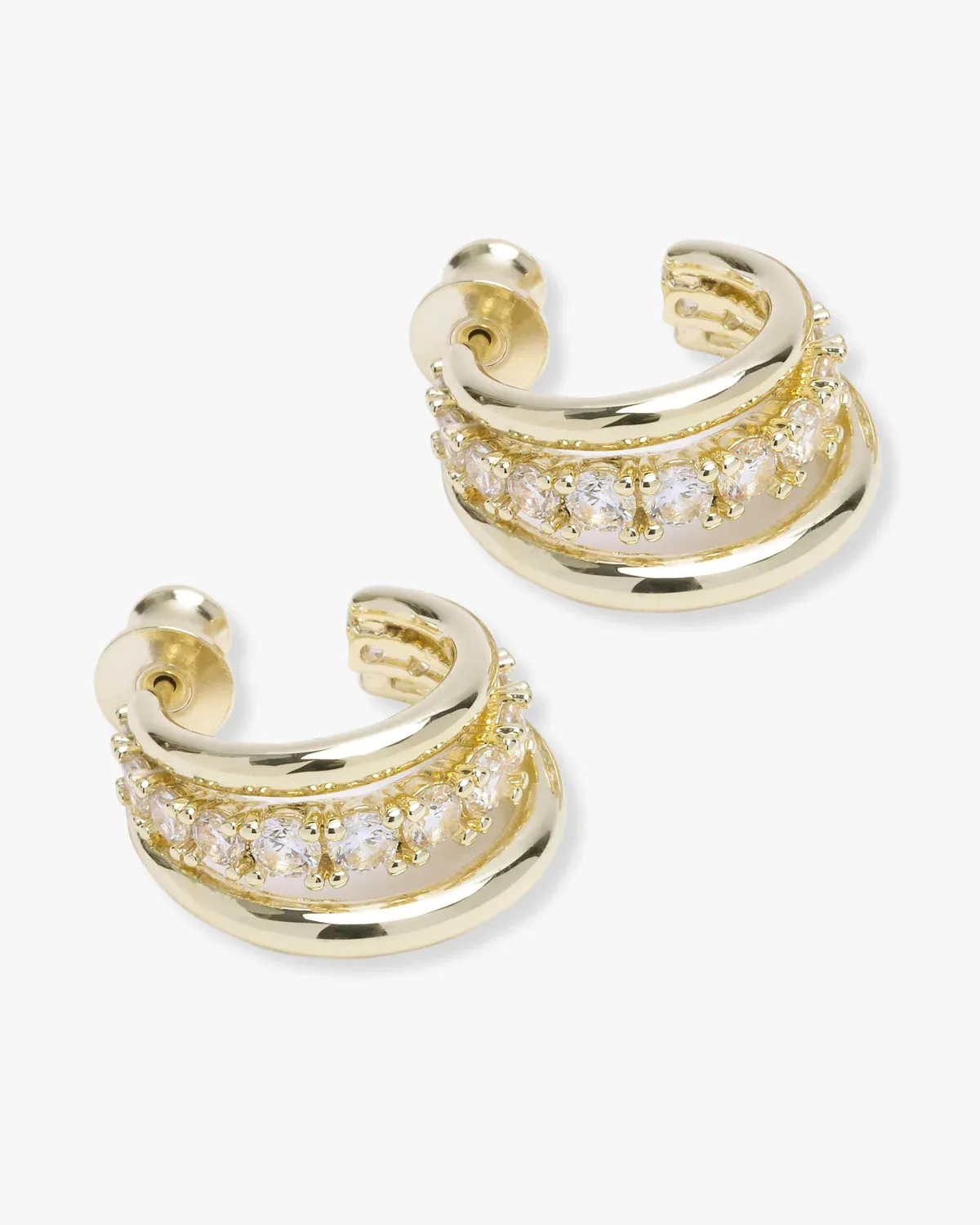 Melinda Maria "Oh She Fancy" Smooth & Diamond Hoops