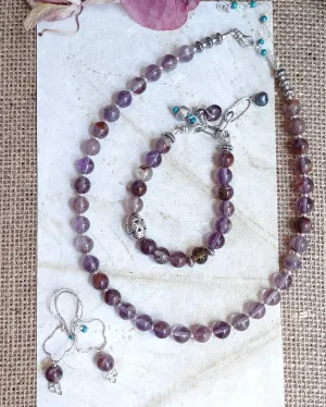 Melody Stone Necklace, Bracelet, Earrings Set