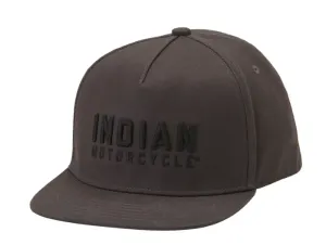 Men's Block Logo Embroidery Hat, Gray