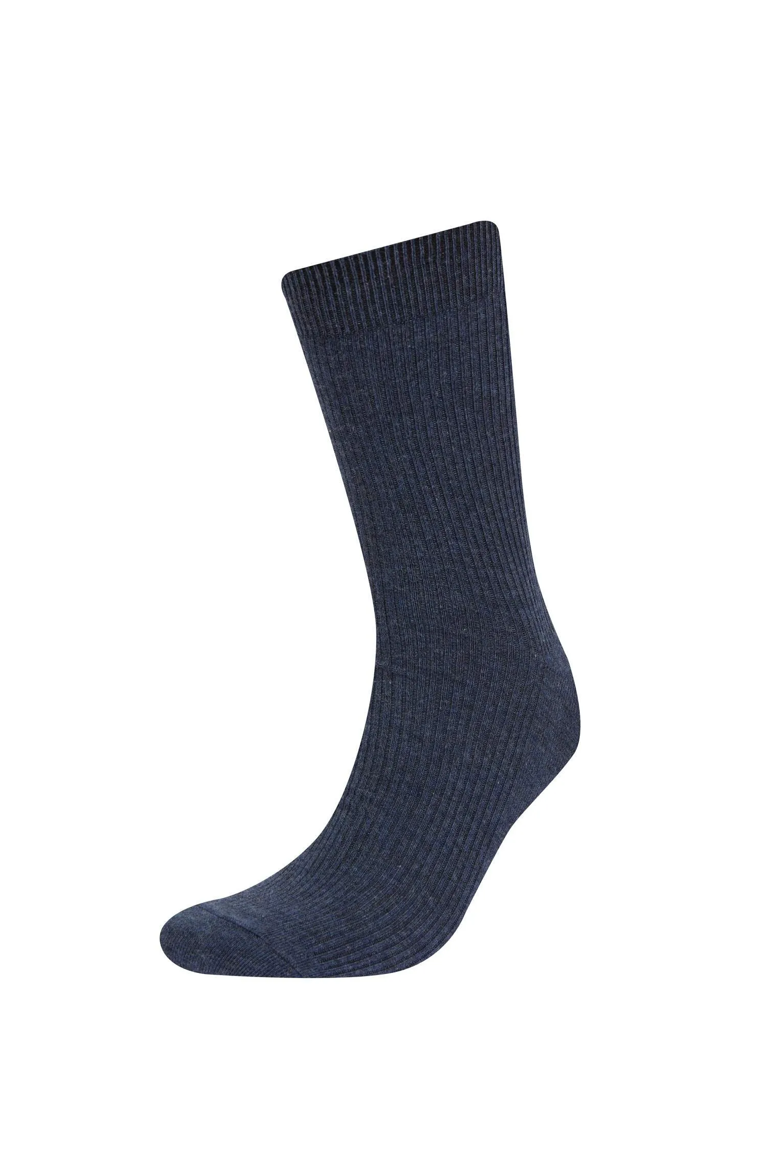 Mens Comfortable Rubber 5 Pcs Cotton Long Socks