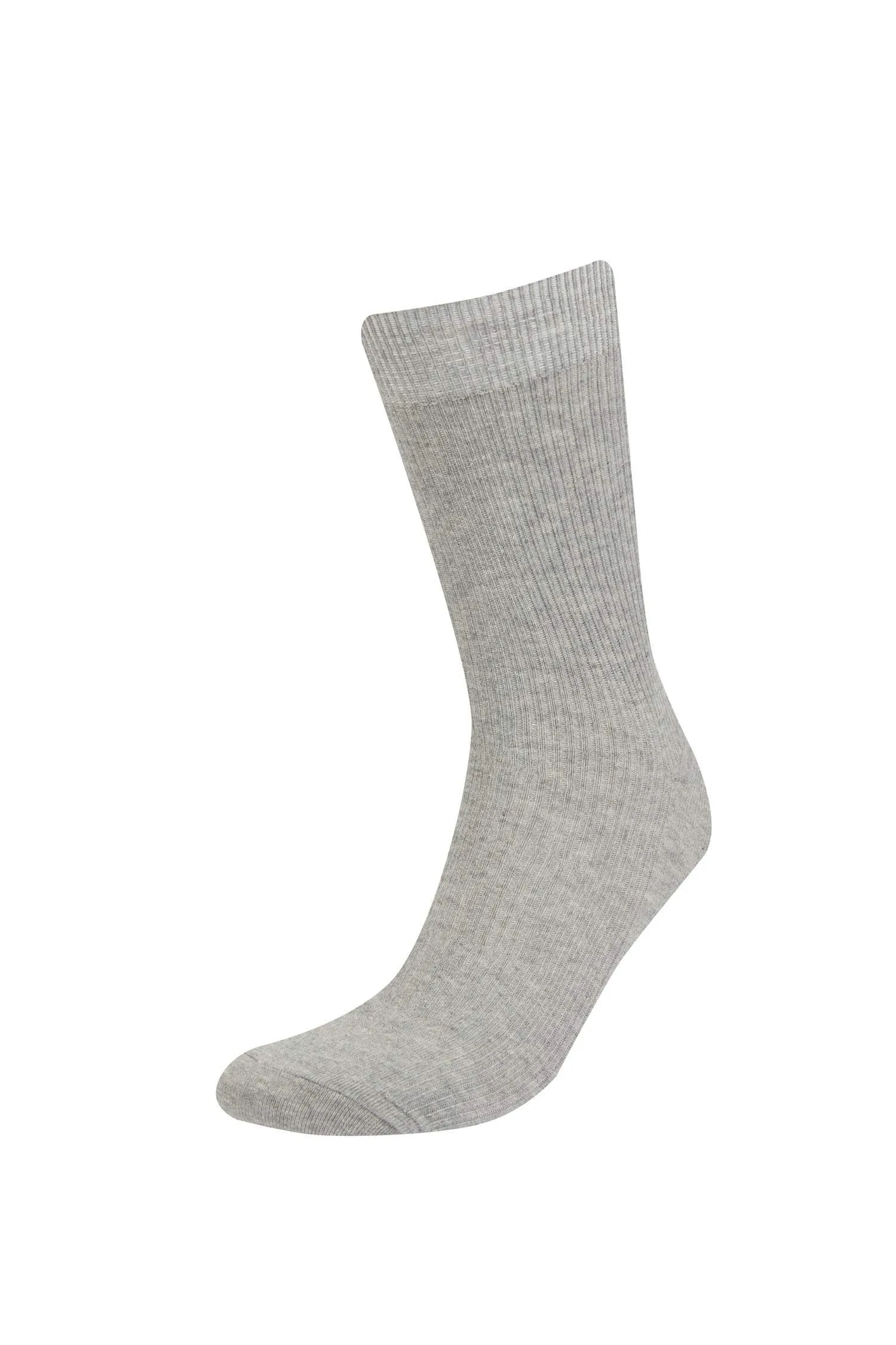 Mens Comfortable Rubber 5 Pcs Cotton Long Socks