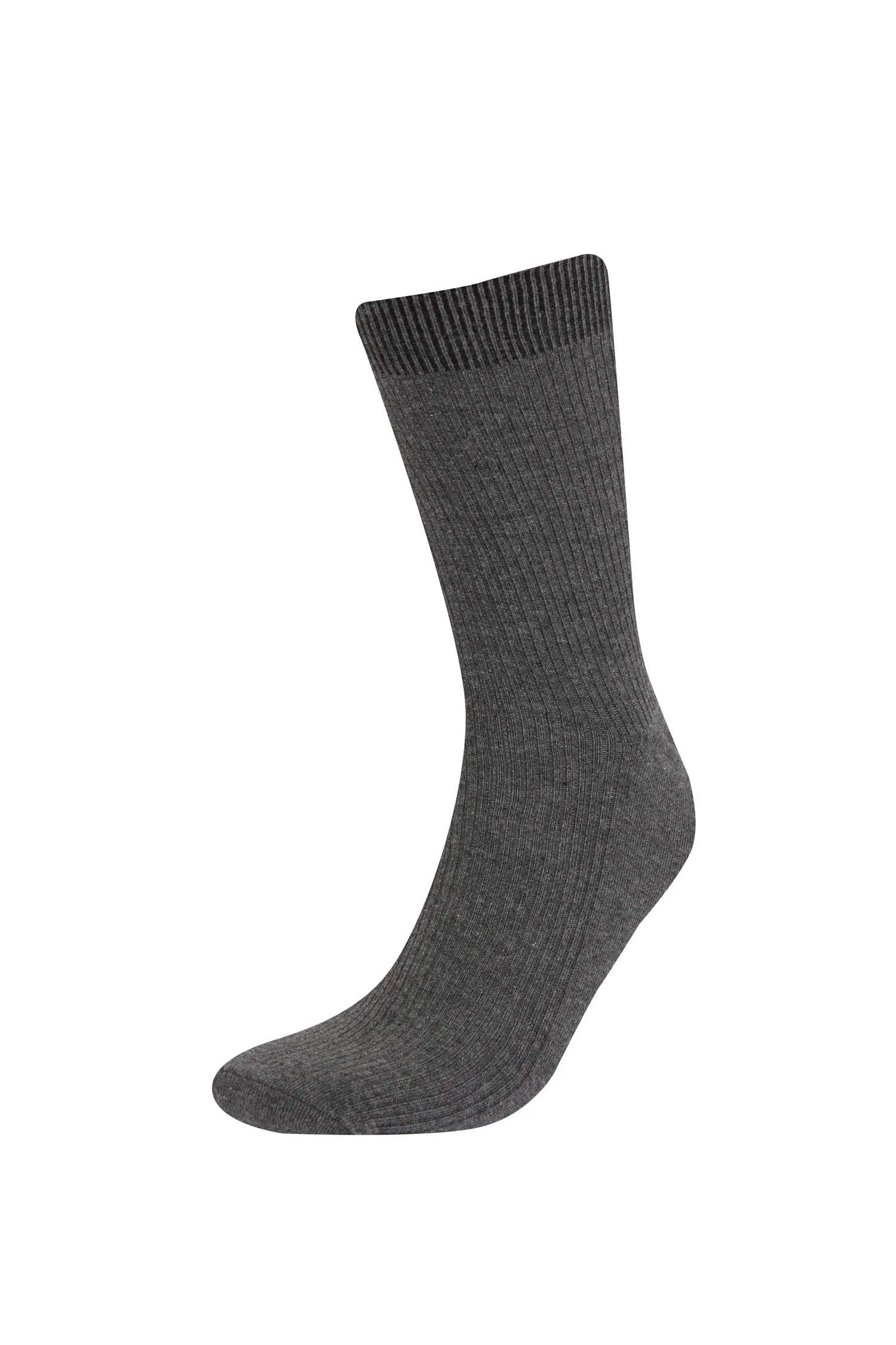 Mens Comfortable Rubber 5 Pcs Cotton Long Socks