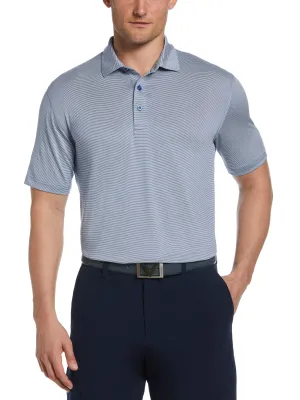 Mens Fine Line Stripe Golf Polo