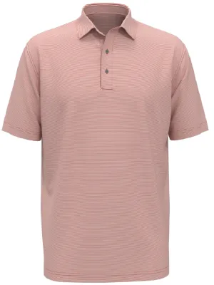 Mens Fine Line Stripe Golf Polo