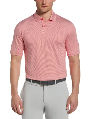 Mens Fine Line Stripe Golf Polo