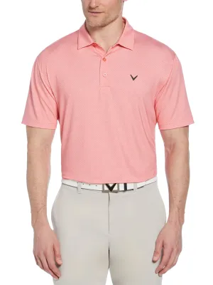 Men's Heather Geo Print Golf Polo