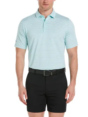 Mens Soft Touch Stripe Golf Polo